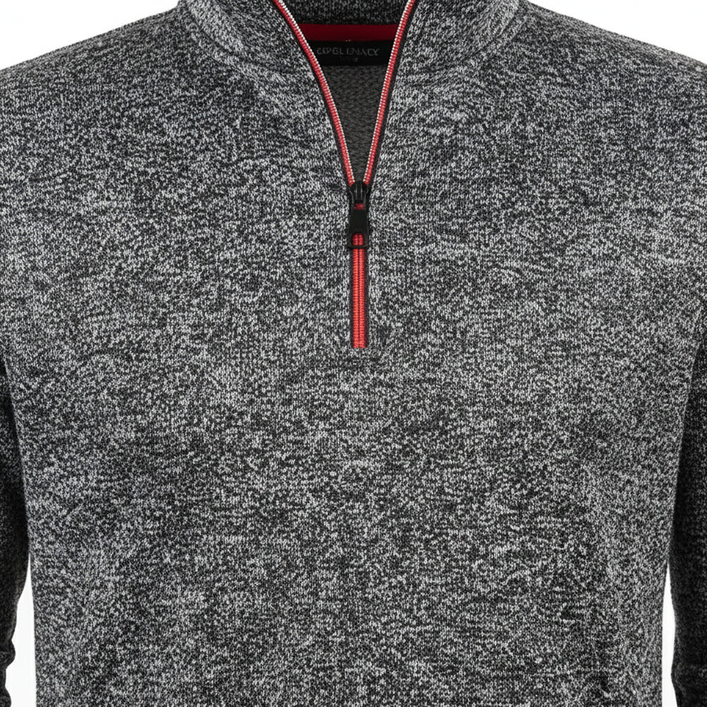 Warmer Herren Pullover mit Reißverschlusskragen | Herbst