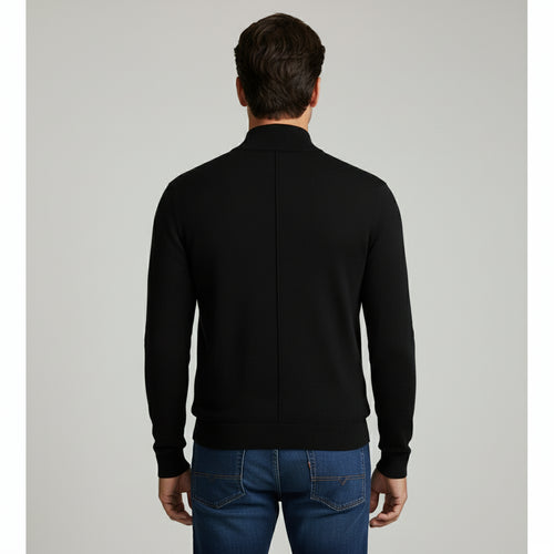 Warmer Herren Strickpullover Half-Zip | Slim Fit | Herbst