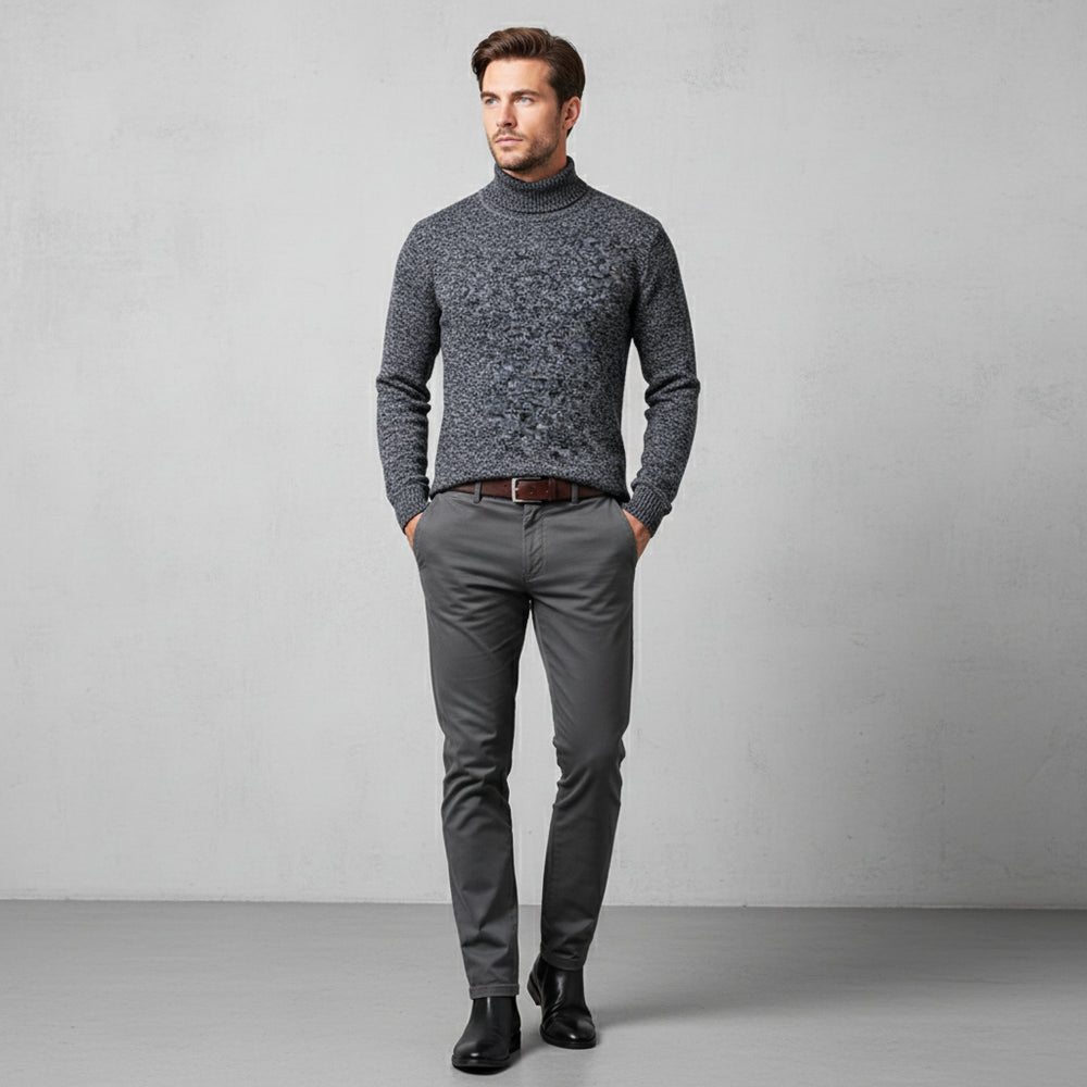 Weicher Herren Pullover Rollkragen | Slim Fit | Herbst/Winter