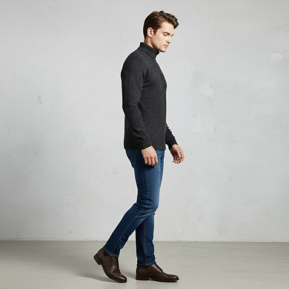 Weicher Herren Pullover Rollkragen | Slim Fit | Herbst/Winter