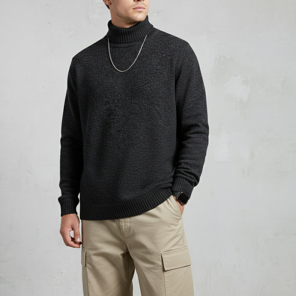 Weicher Herren Pullover Rollkragen | Slim Fit | Herbst/Winter