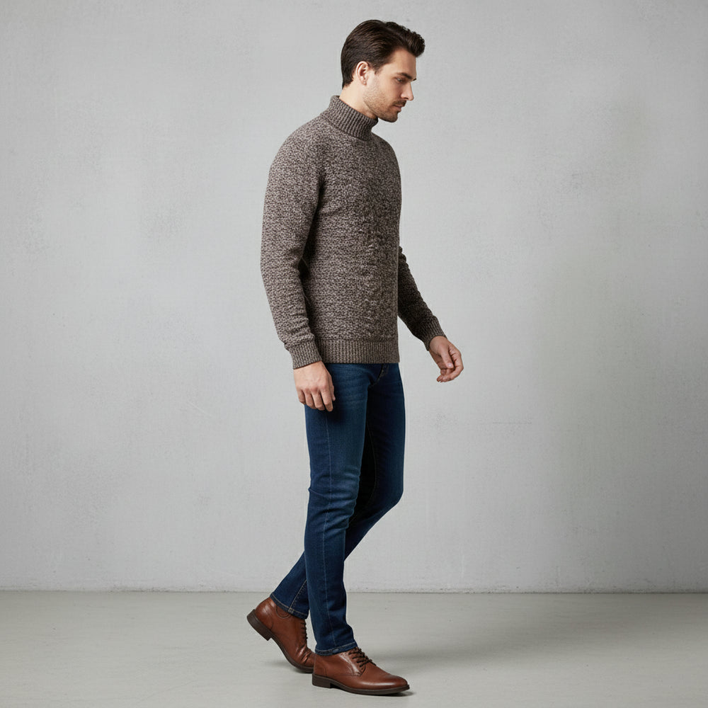 Weicher Herren Pullover Rollkragen | Slim Fit | Herbst/Winter