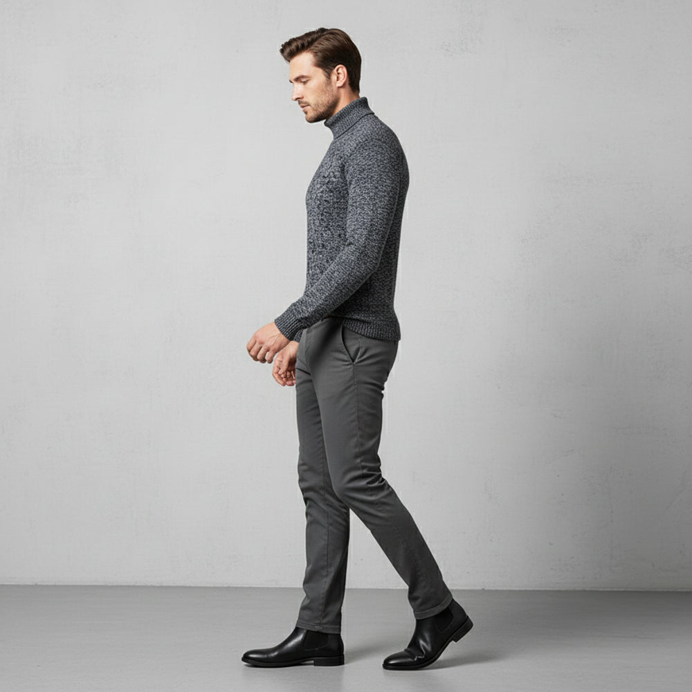 Weicher Herren Pullover Rollkragen | Slim Fit | Herbst/Winter