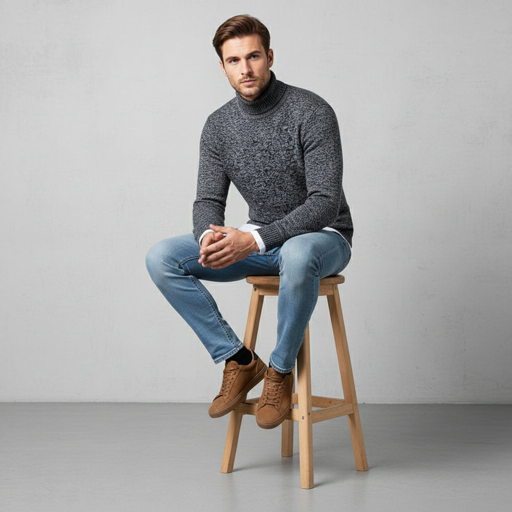 Weicher Herren Pullover Rollkragen | Slim Fit | Herbst/Winter