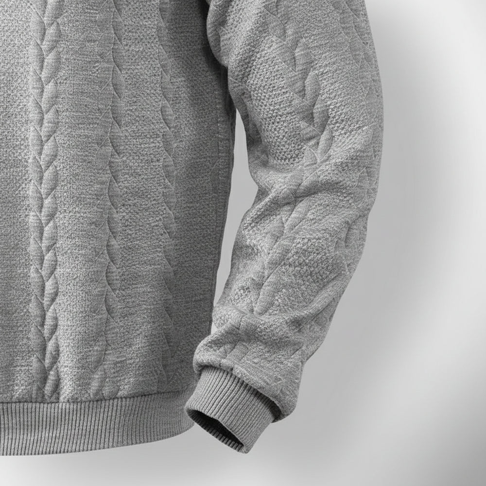 Lässiger Damen Strickpullover | Stehkragen | Zipper | Winter