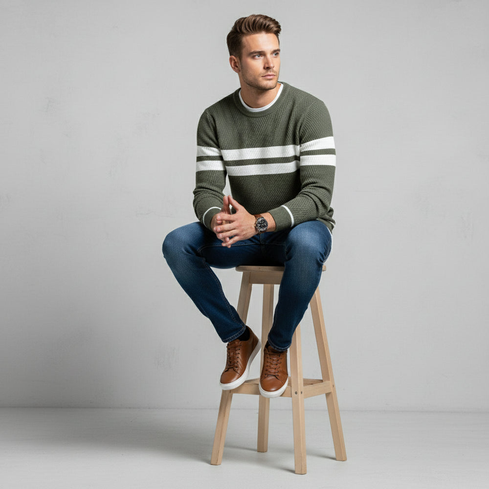 Warmer Herren Strickpullover | Winter