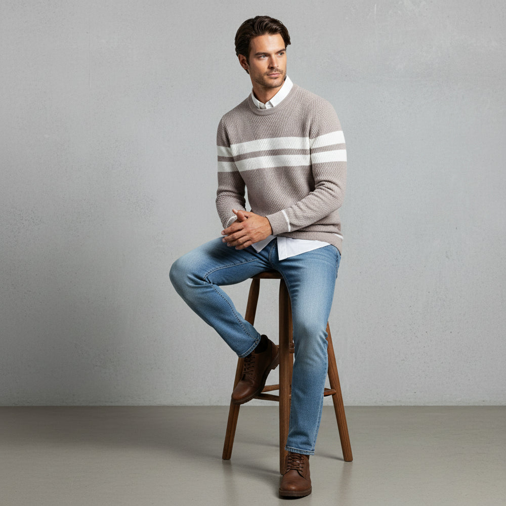 Warmer Herren Strickpullover | Winter