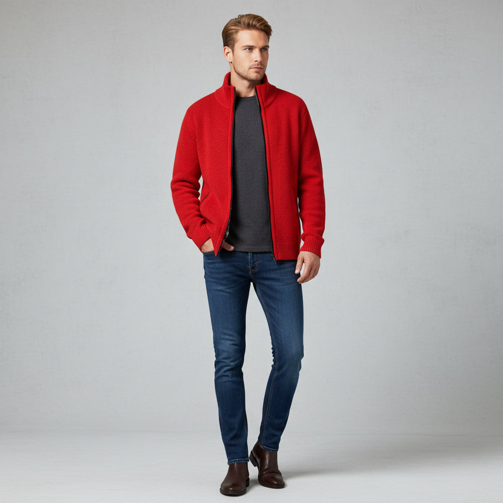 Lässige Herren Strickjacke | Warm Herbst/Winter