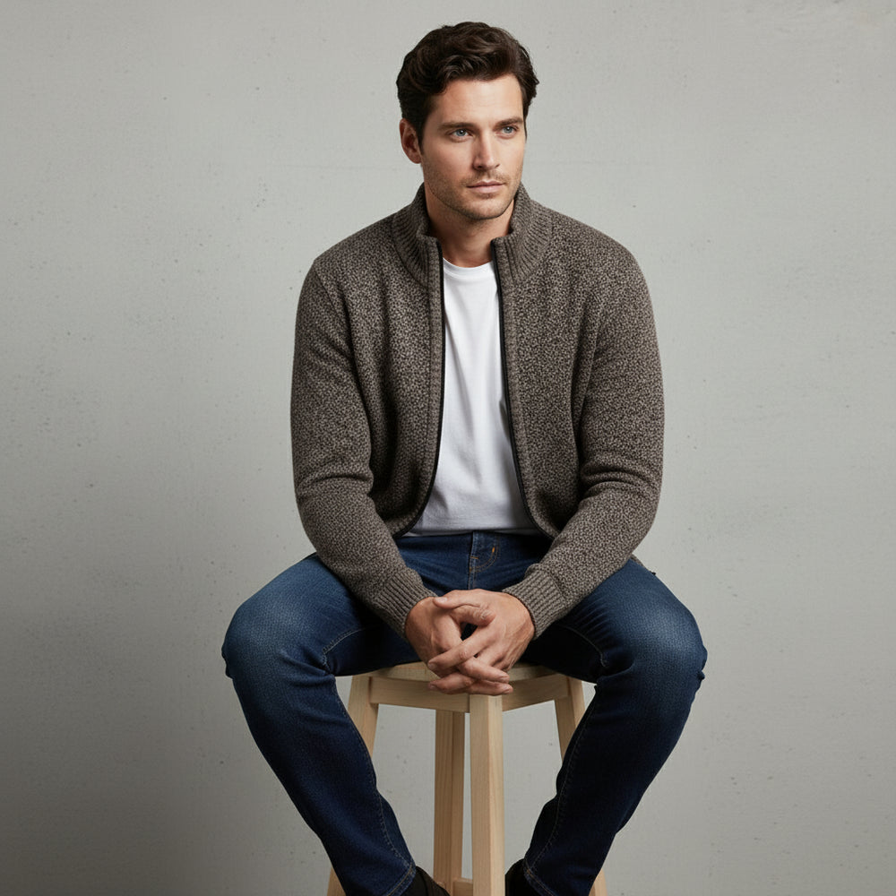 Lässige Herren Strickjacke | Warm Herbst/Winter