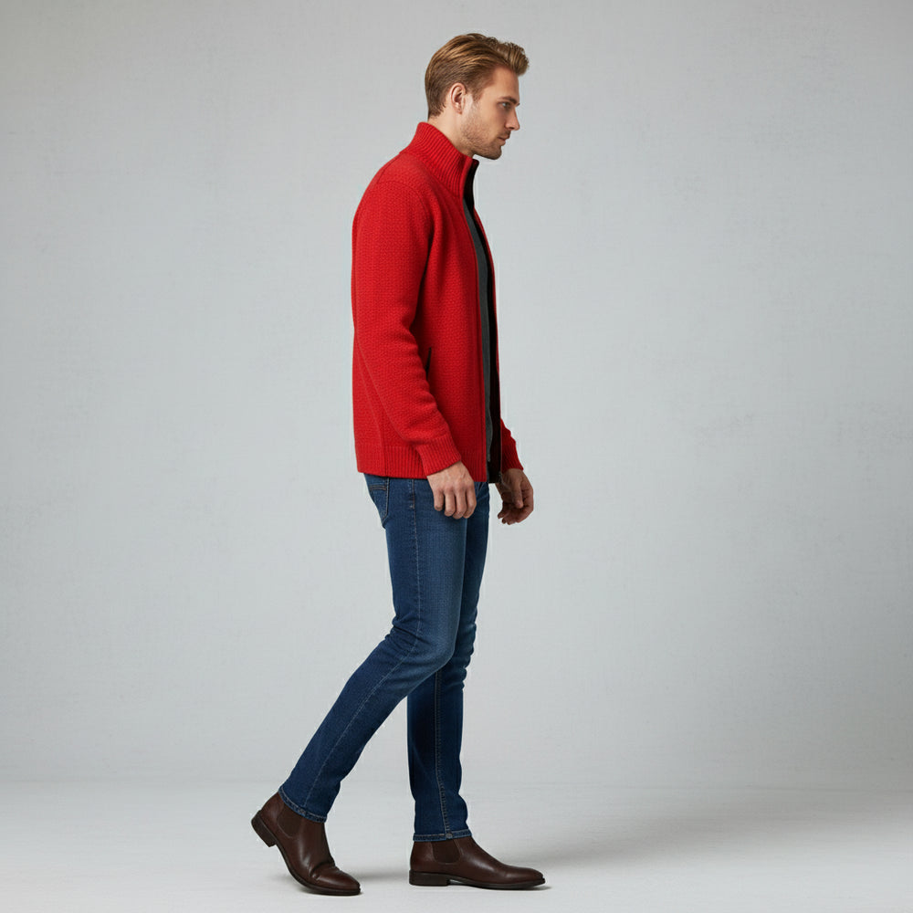 Lässige Herren Strickjacke | Warm Herbst/Winter