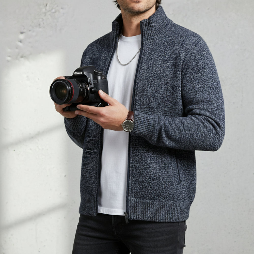 Lässige Herren Strickjacke | Warm Herbst/Winter