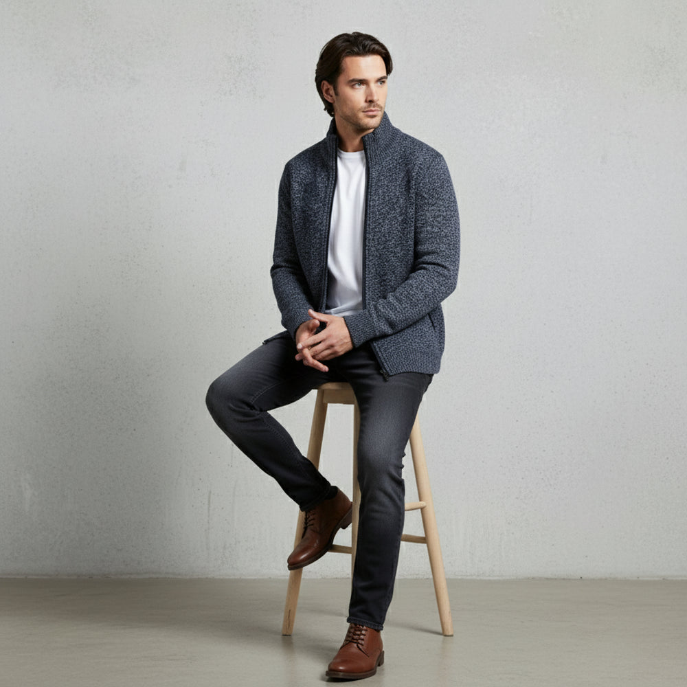 Lässige Herren Strickjacke | Warm Herbst/Winter