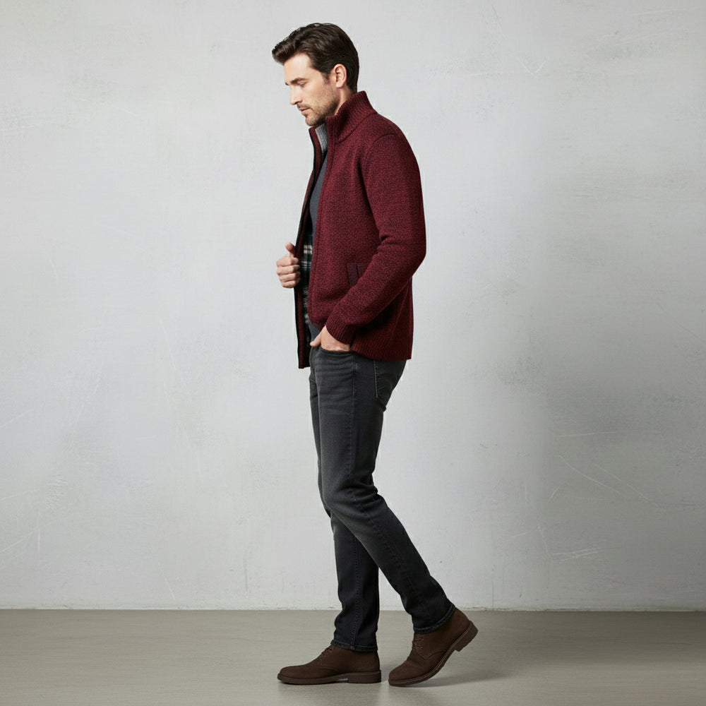 Lässige Herren Strickjacke | Warm Herbst/Winter