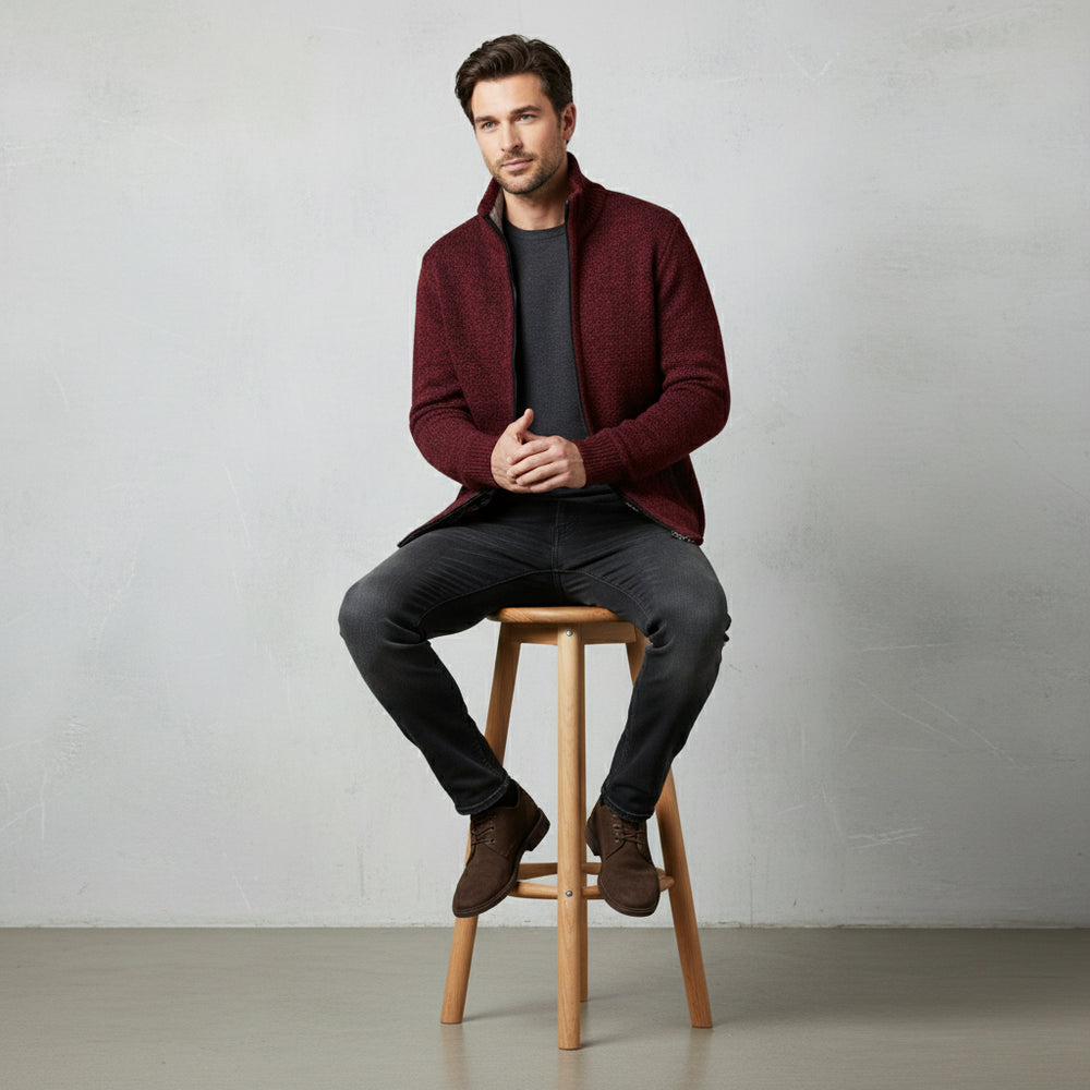 Lässige Herren Strickjacke | Warm Herbst/Winter