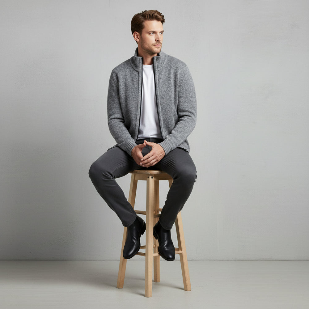 Lässige Herren Strickjacke | Warm Herbst/Winter