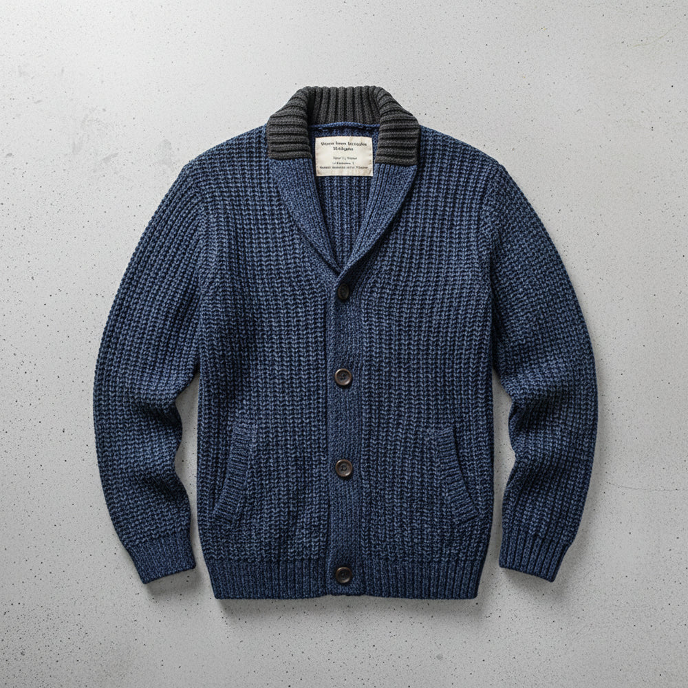 Warme Herren Strickjacke Slim Fit | Winter