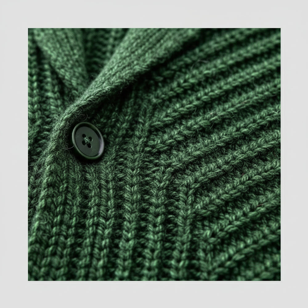 Warme Herren Strickjacke Slim Fit | Winter