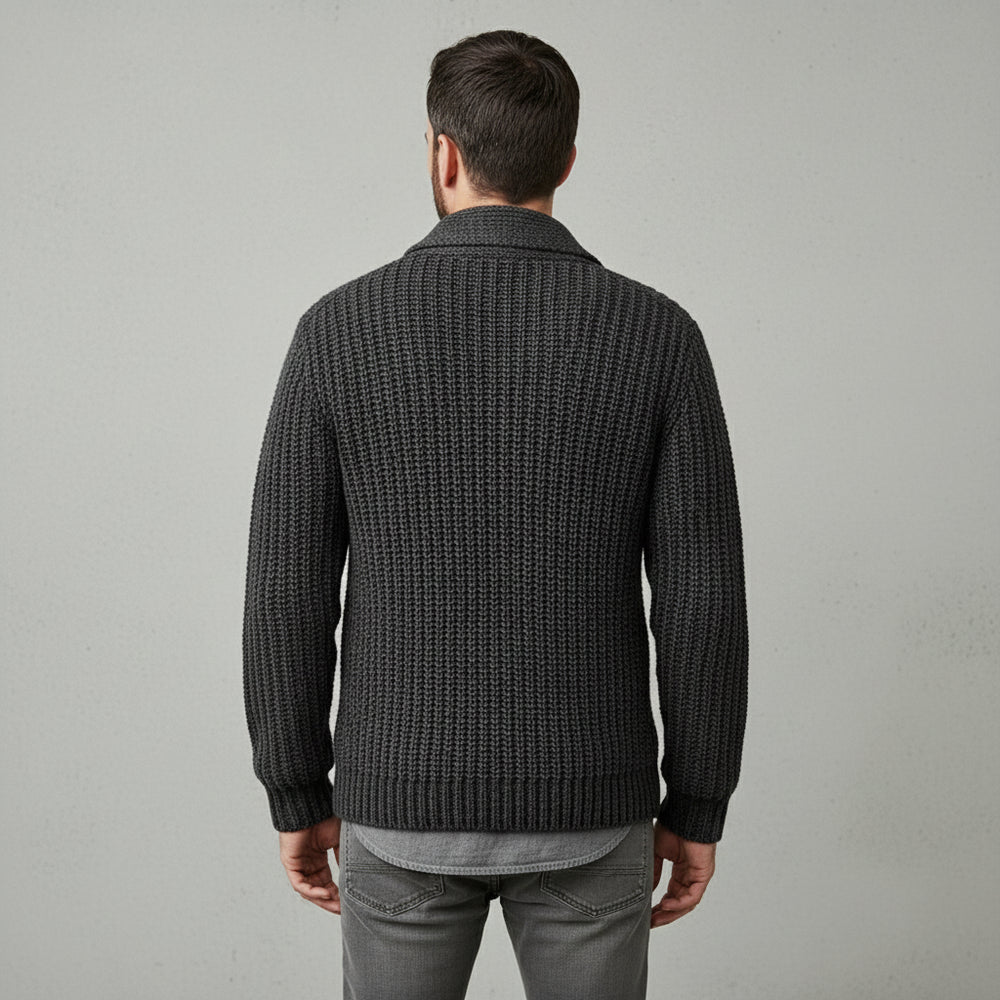 Warme Herren Strickjacke Slim Fit | Winter