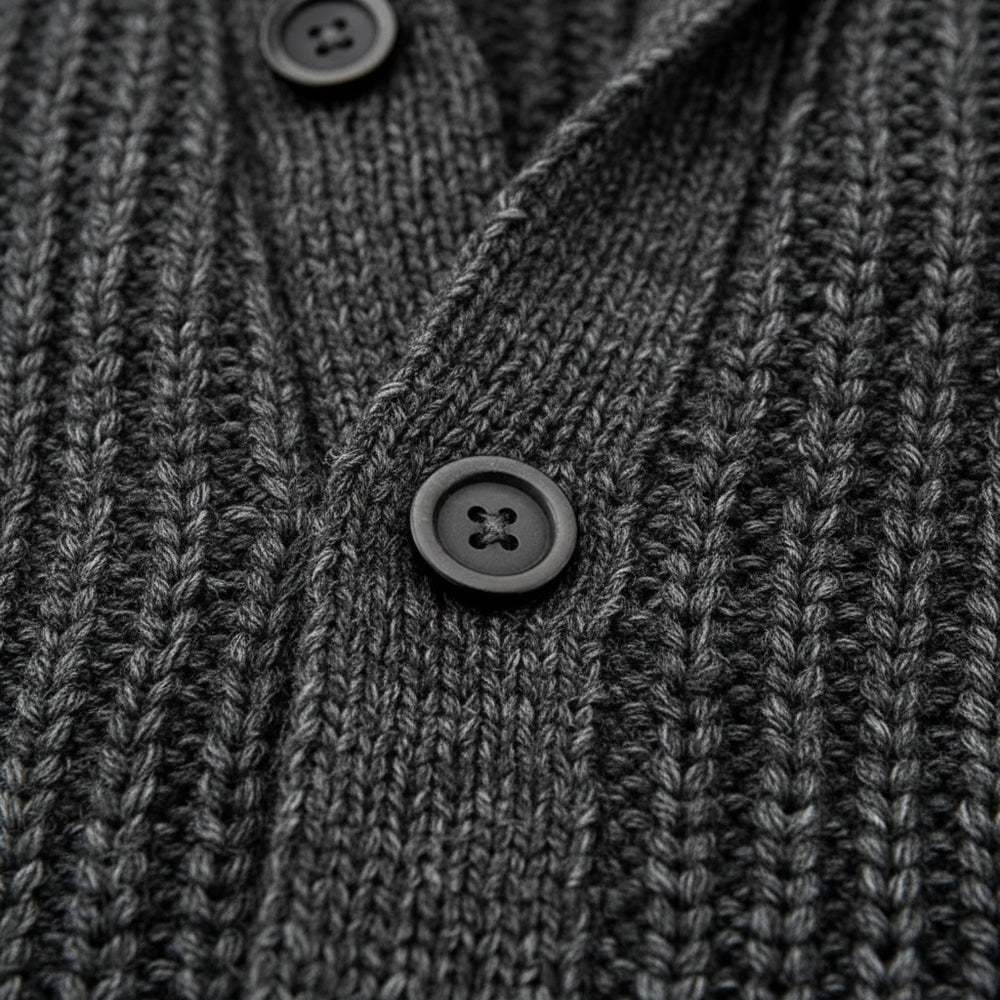 Warme Herren Strickjacke Slim Fit | Winter