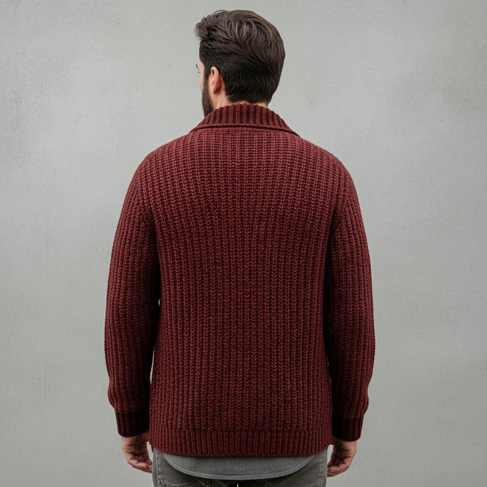 Warme Herren Strickjacke Slim Fit | Winter