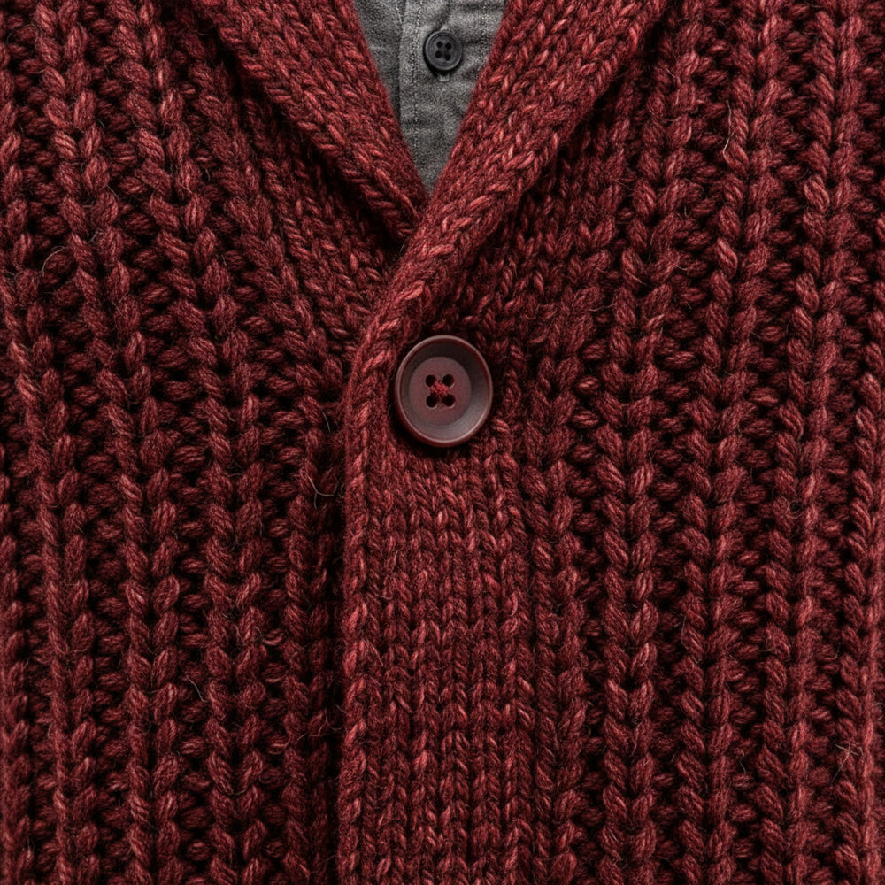 Warme Herren Strickjacke Slim Fit | Winter