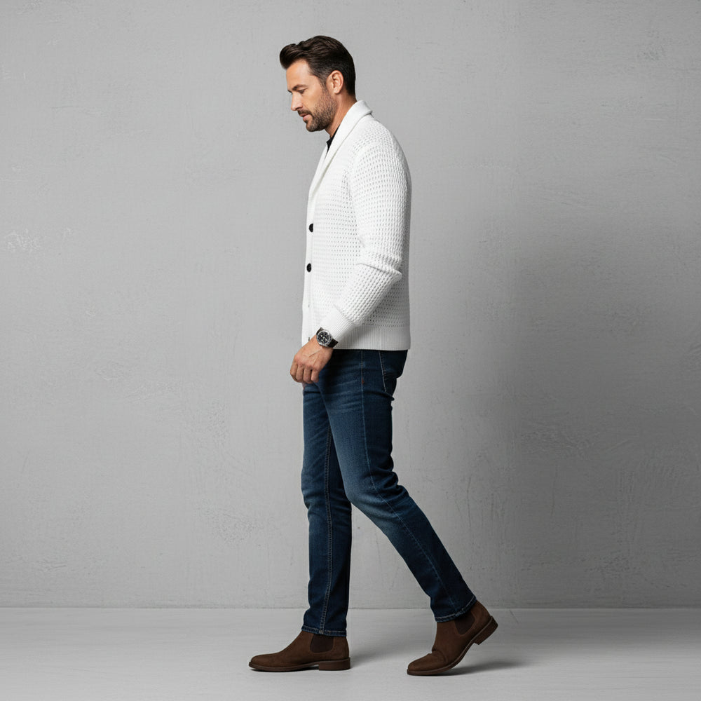 Lässiger Herren Strickcardigan | Herbst Winter