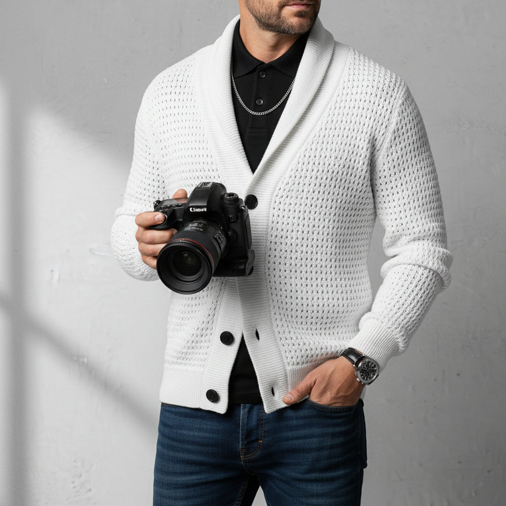Lässiger Herren Strickcardigan | Herbst Winter
