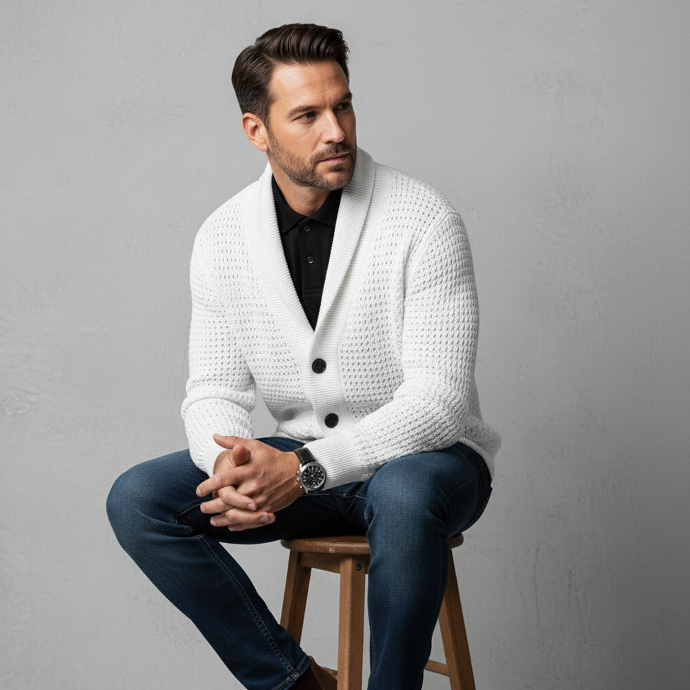 Lässiger Herren Strickcardigan | Herbst Winter