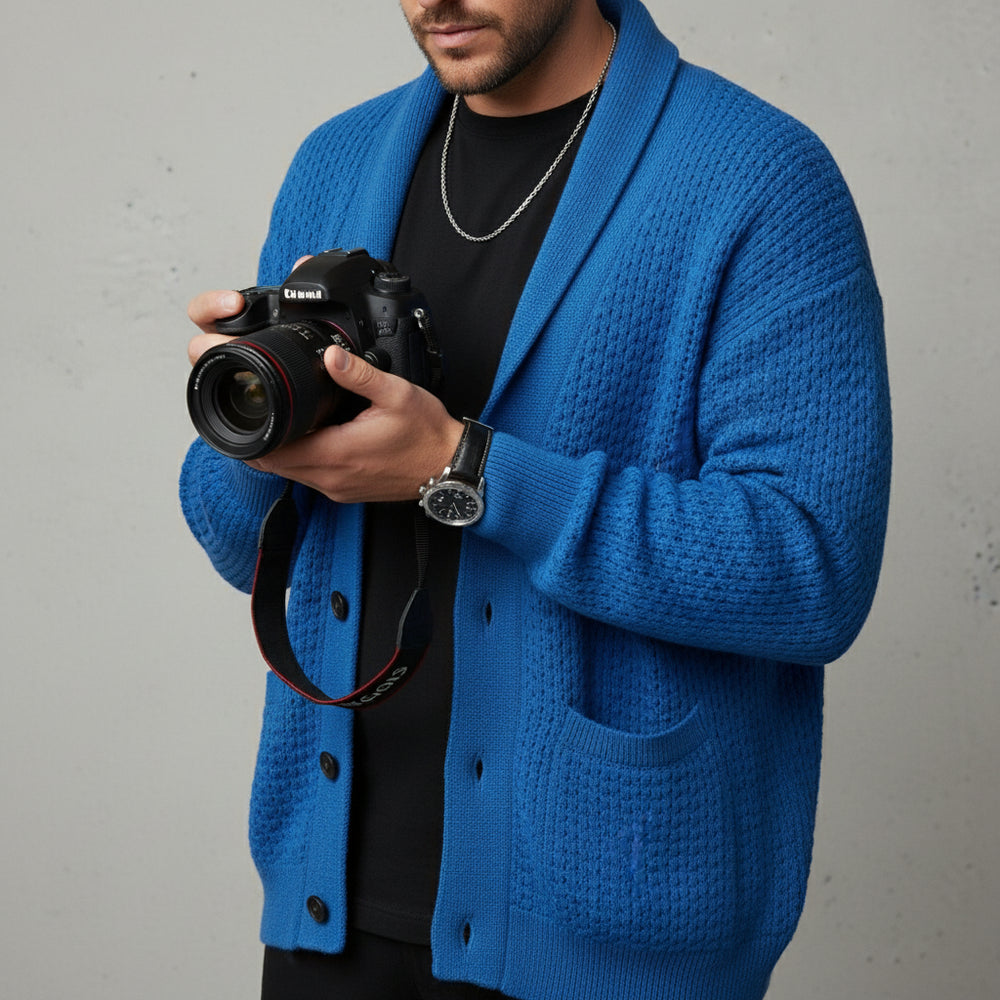 Lässiger Herren Strickcardigan | Herbst Winter