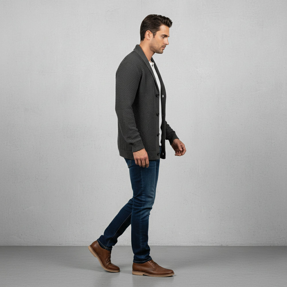 Lässiger Herren Strickcardigan | Herbst Winter