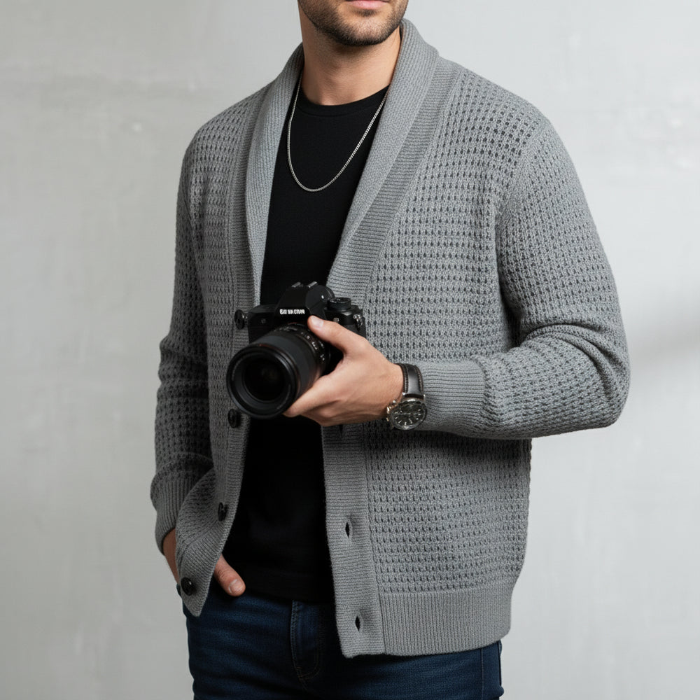 Lässiger Herren Strickcardigan | Herbst Winter