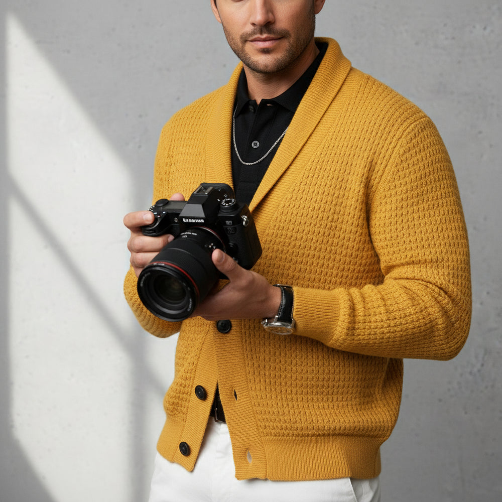 Lässiger Herren Strickcardigan | Herbst Winter