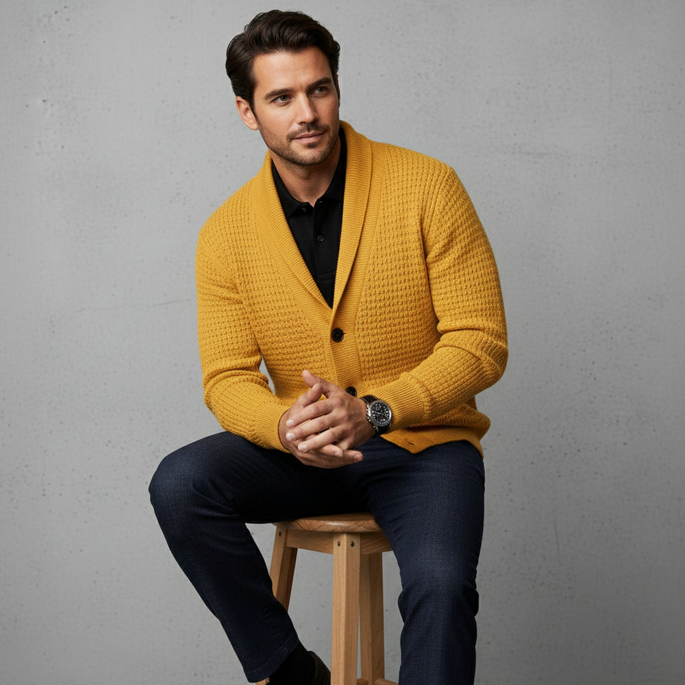Lässiger Herren Strickcardigan | Herbst Winter