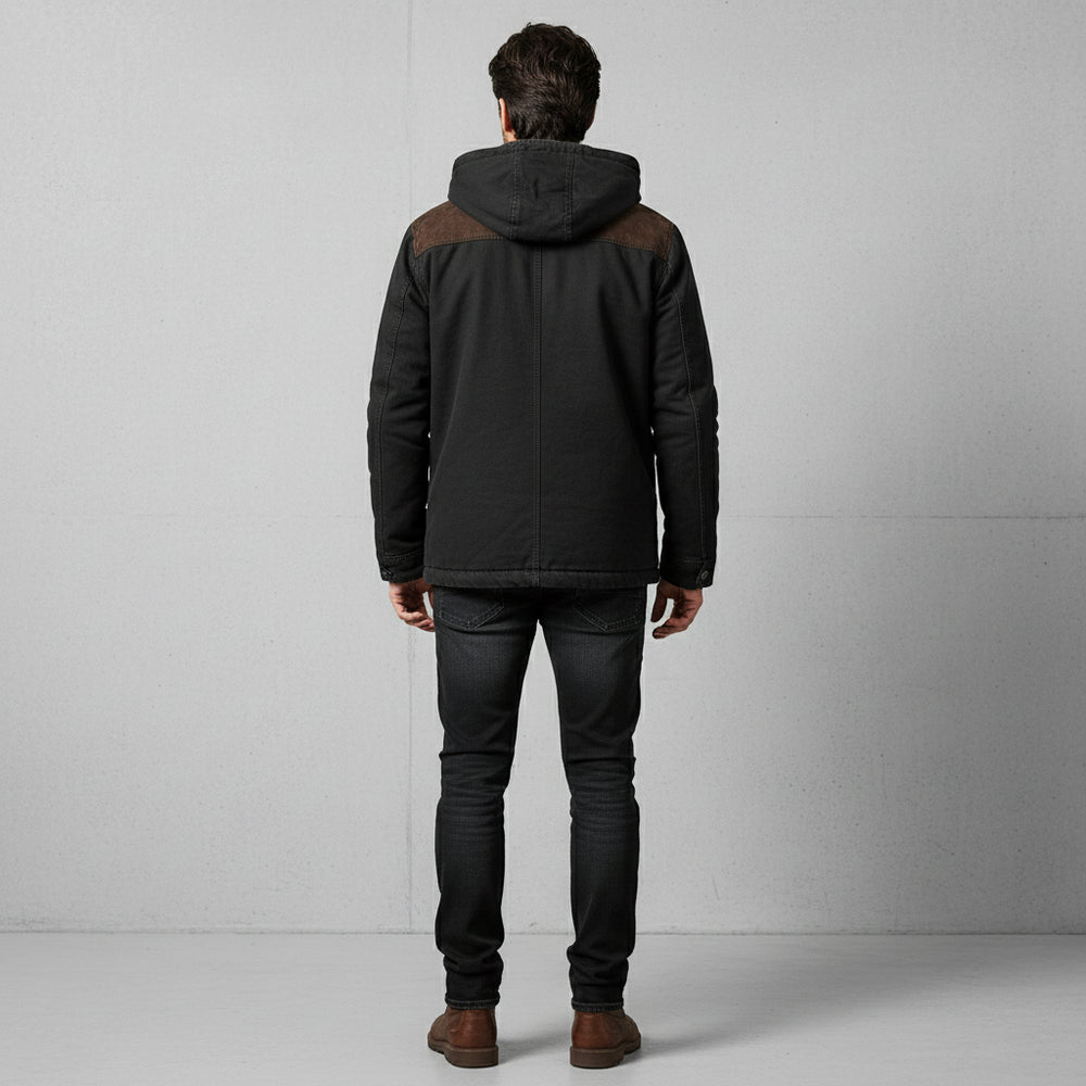 Lässige Herren Übergangsjacke | Kapuze