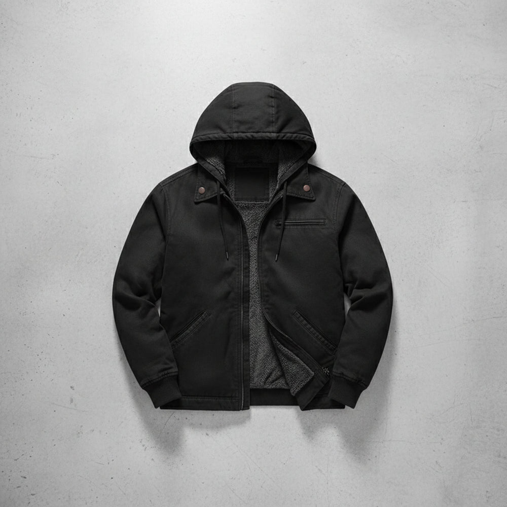Lässige Herren Übergangsjacke | Kapuze