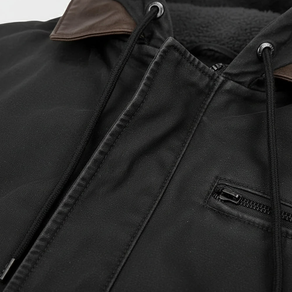 Lässige Herren Übergangsjacke | Kapuze