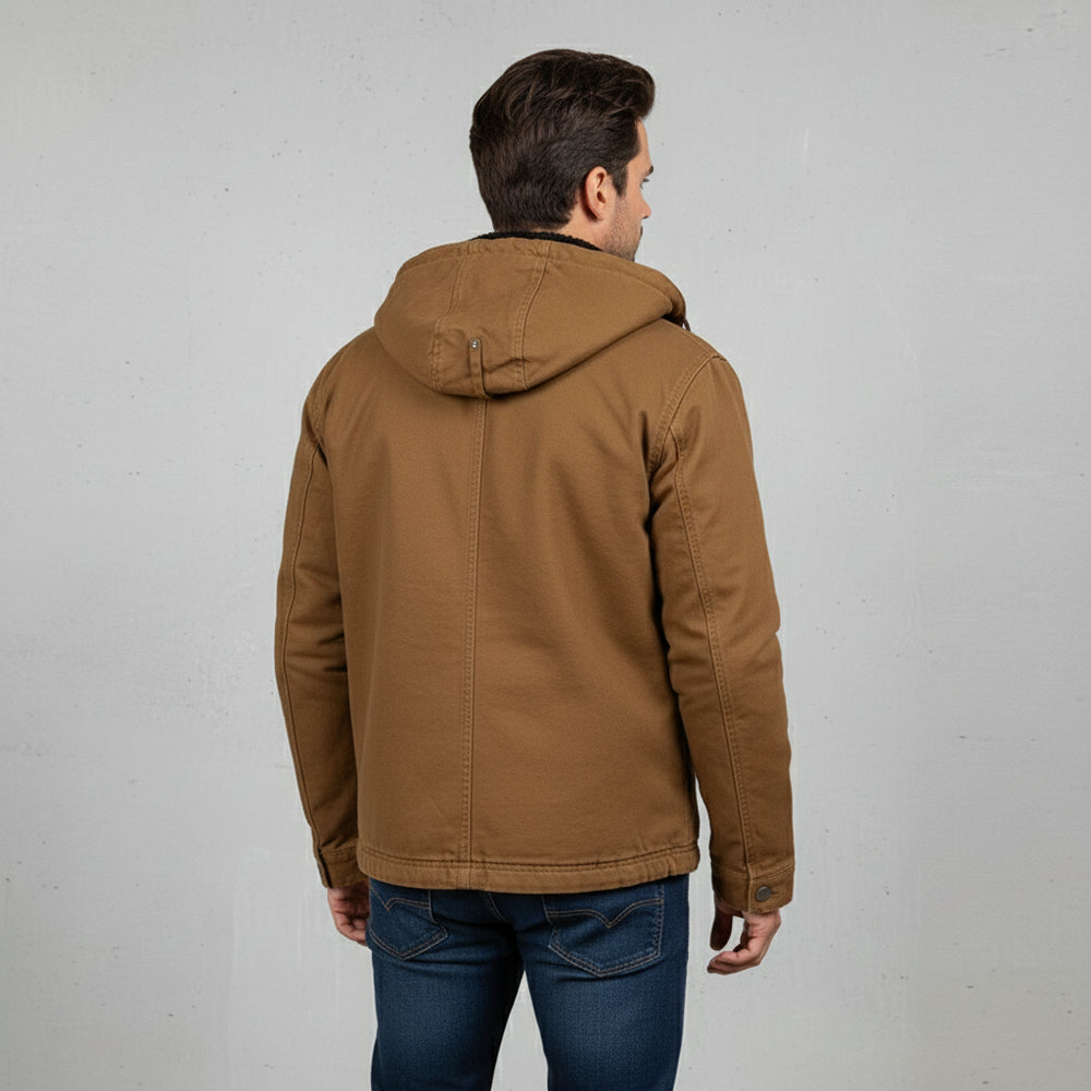 Lässige Herren Übergangsjacke | Kapuze