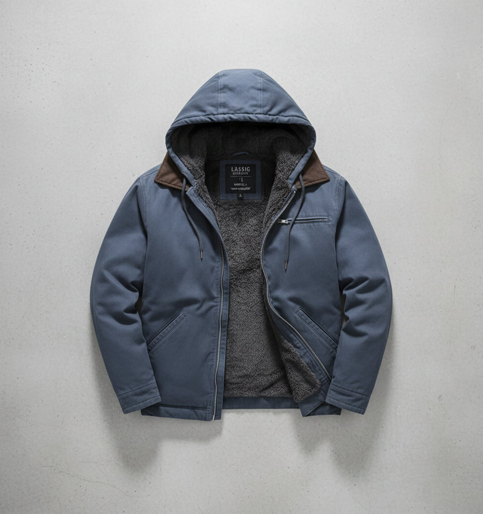 Lässige Herren Übergangsjacke | Kapuze