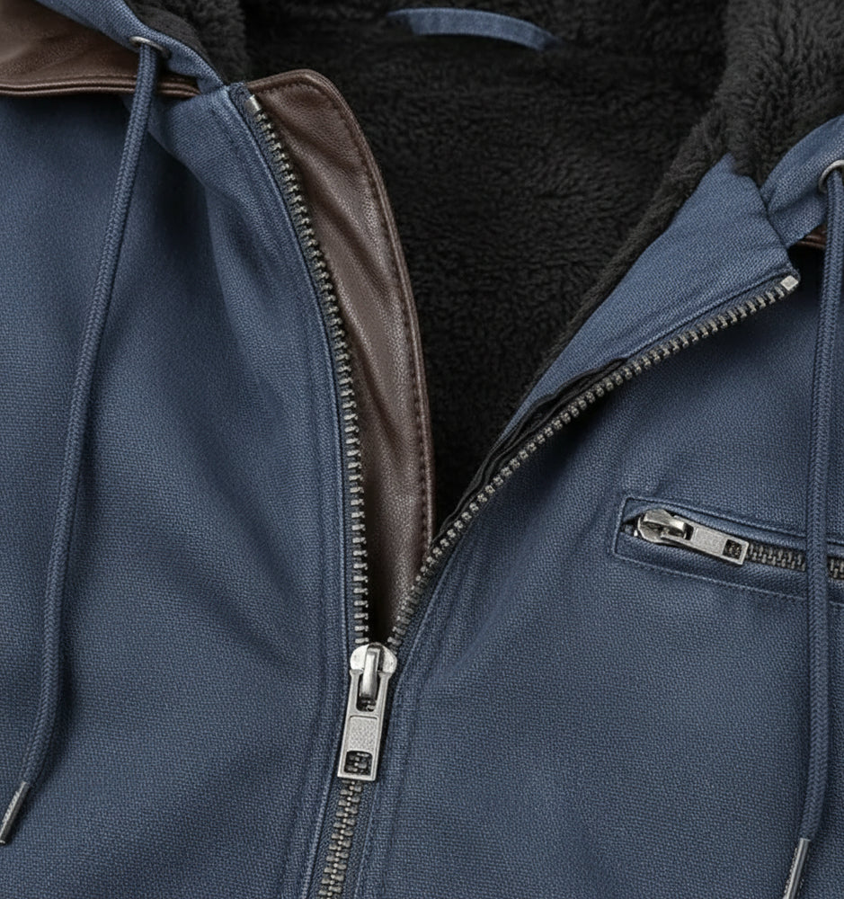 Lässige Herren Übergangsjacke | Kapuze