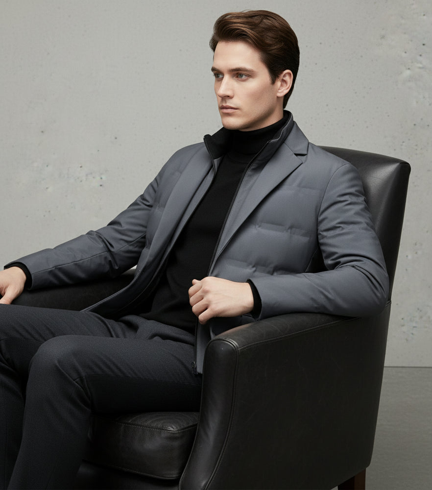 Warmes Herren Sakko im Lagenlook | Business