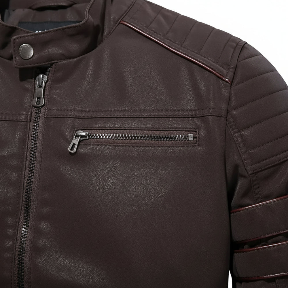 Lässige Herren Lederjacke | Biker-Stil | Herbst