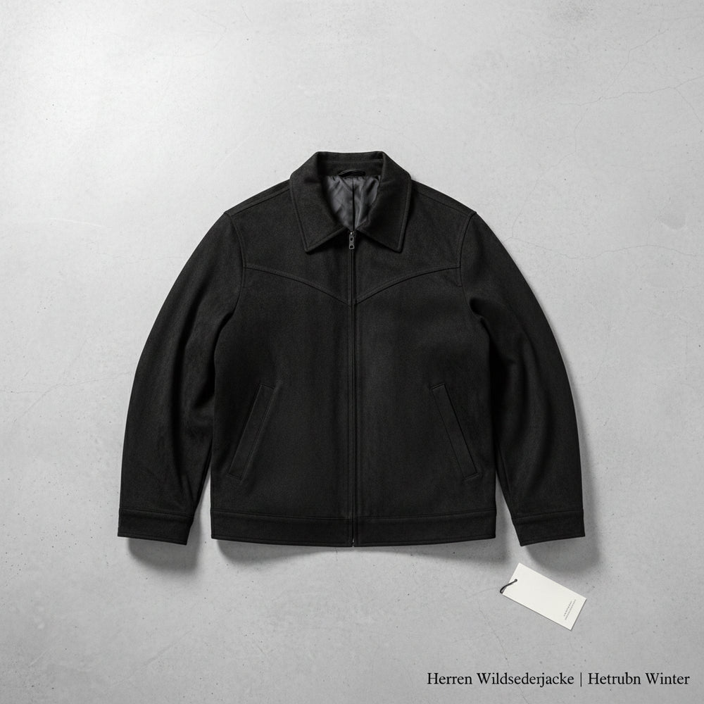 Lässige Herren Wildlederjacke | Herbst Winter