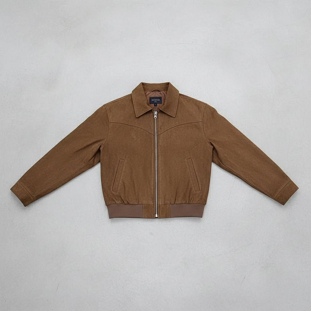 Lässige Herren Wildlederjacke | Herbst Winter