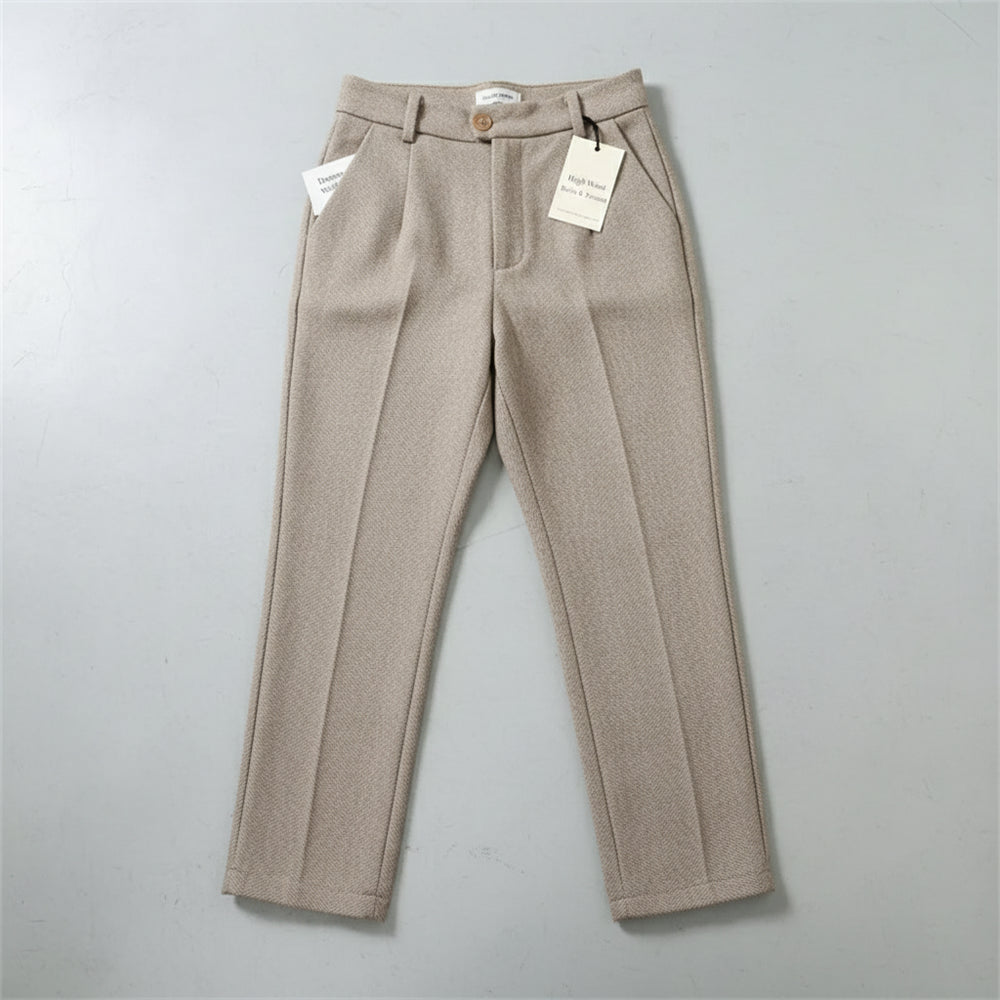 Damen Wollhose High Waist | Büro & Freizeit