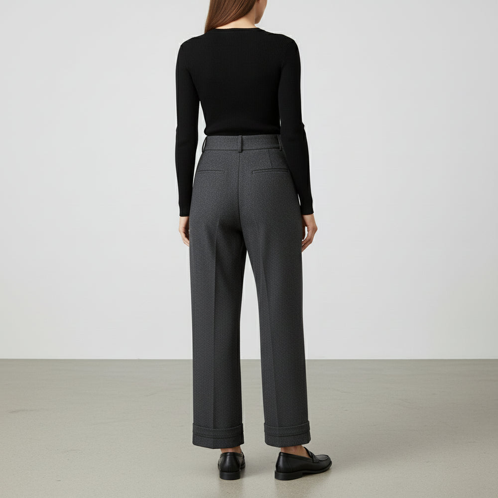 Damen Wollhose High Waist | Büro & Freizeit