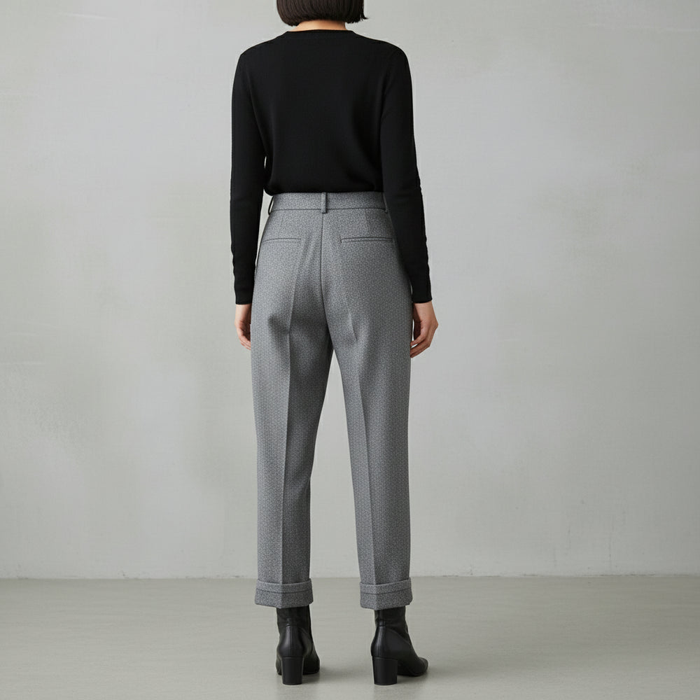 Damen Wollhose High Waist | Büro & Freizeit