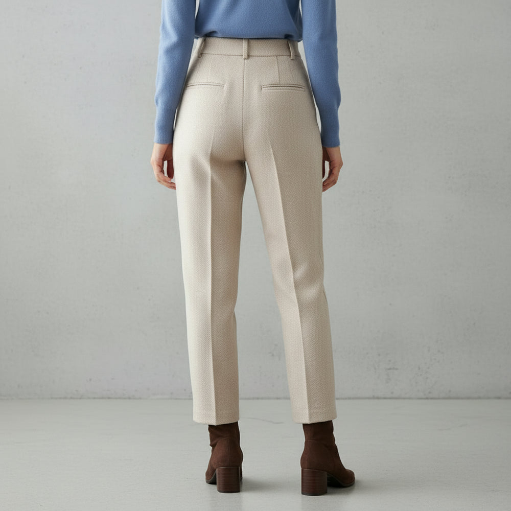 Damen Wollhose High Waist | Büro & Freizeit