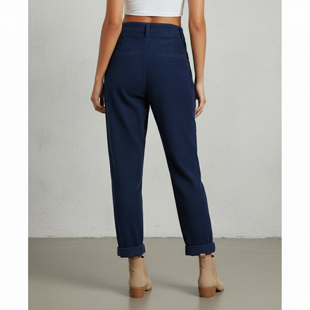 Damen Cordhose High Waist | Gerade | Herbst/Winter