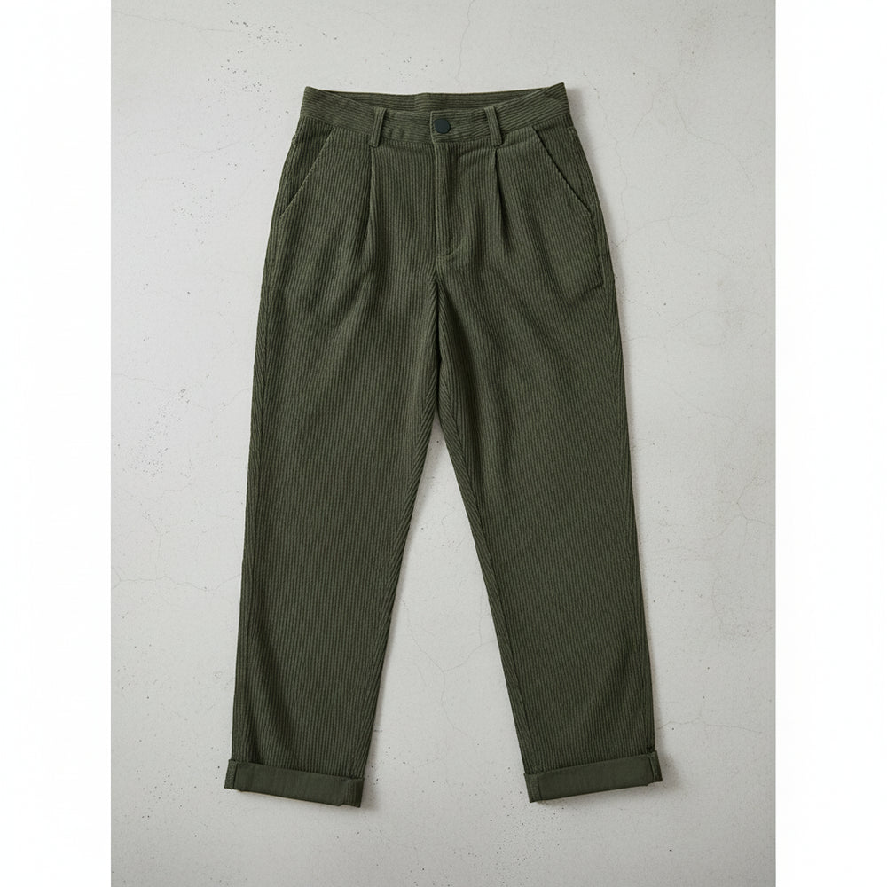 Damen Cordhose High Waist | Gerade | Herbst/Winter