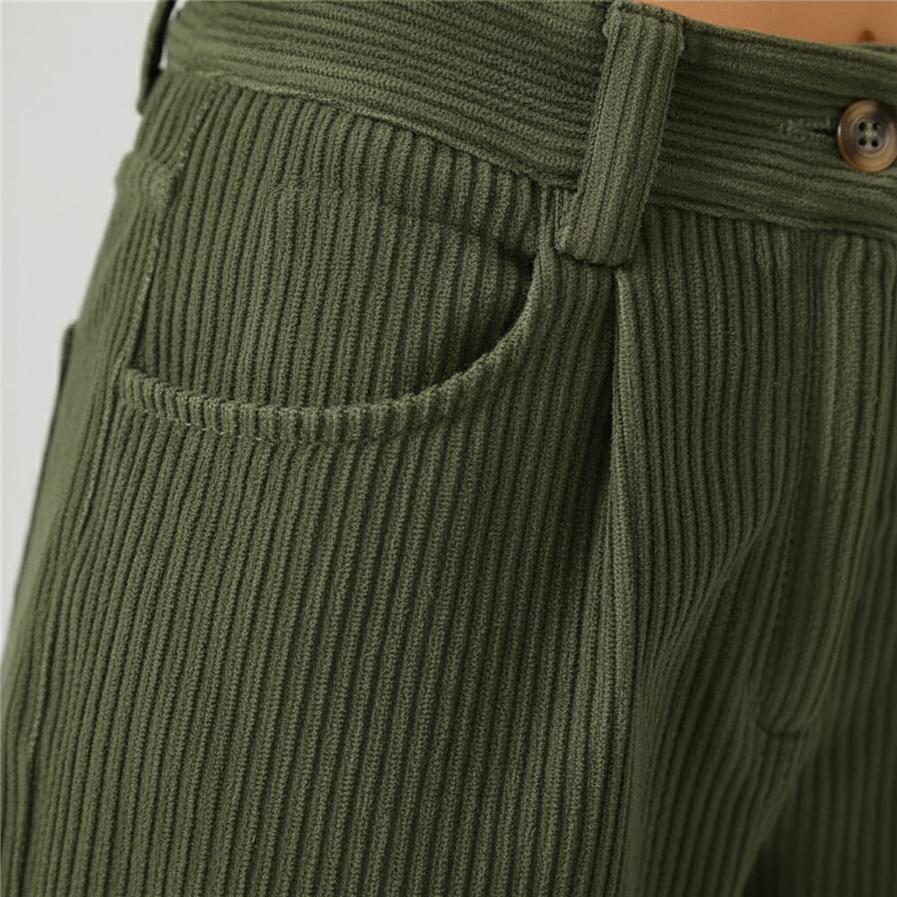 Damen Cordhose High Waist | Gerade | Herbst/Winter